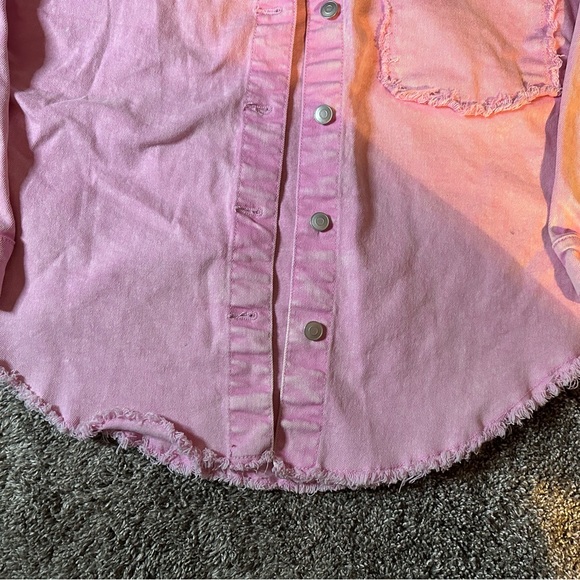Celebrity Pink Light Pink Denim Shirt - Picture 3 of 5